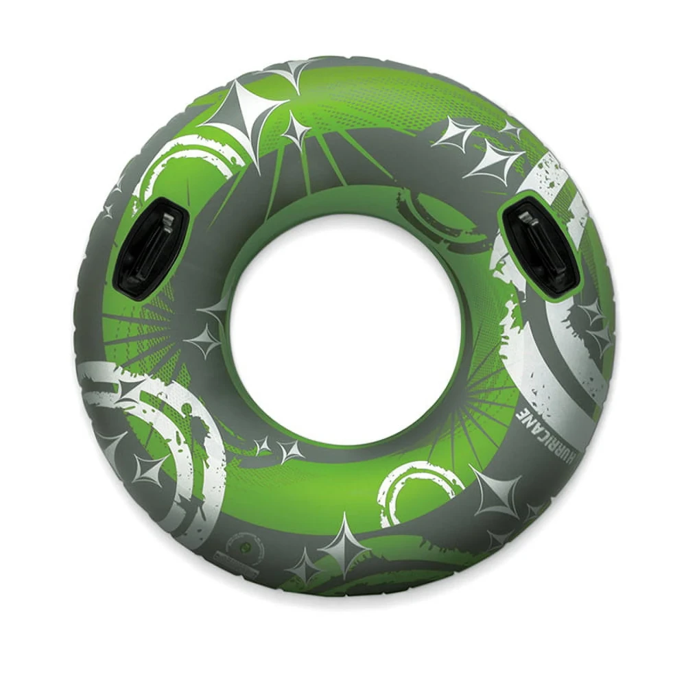 Inflatable swimming pool float green